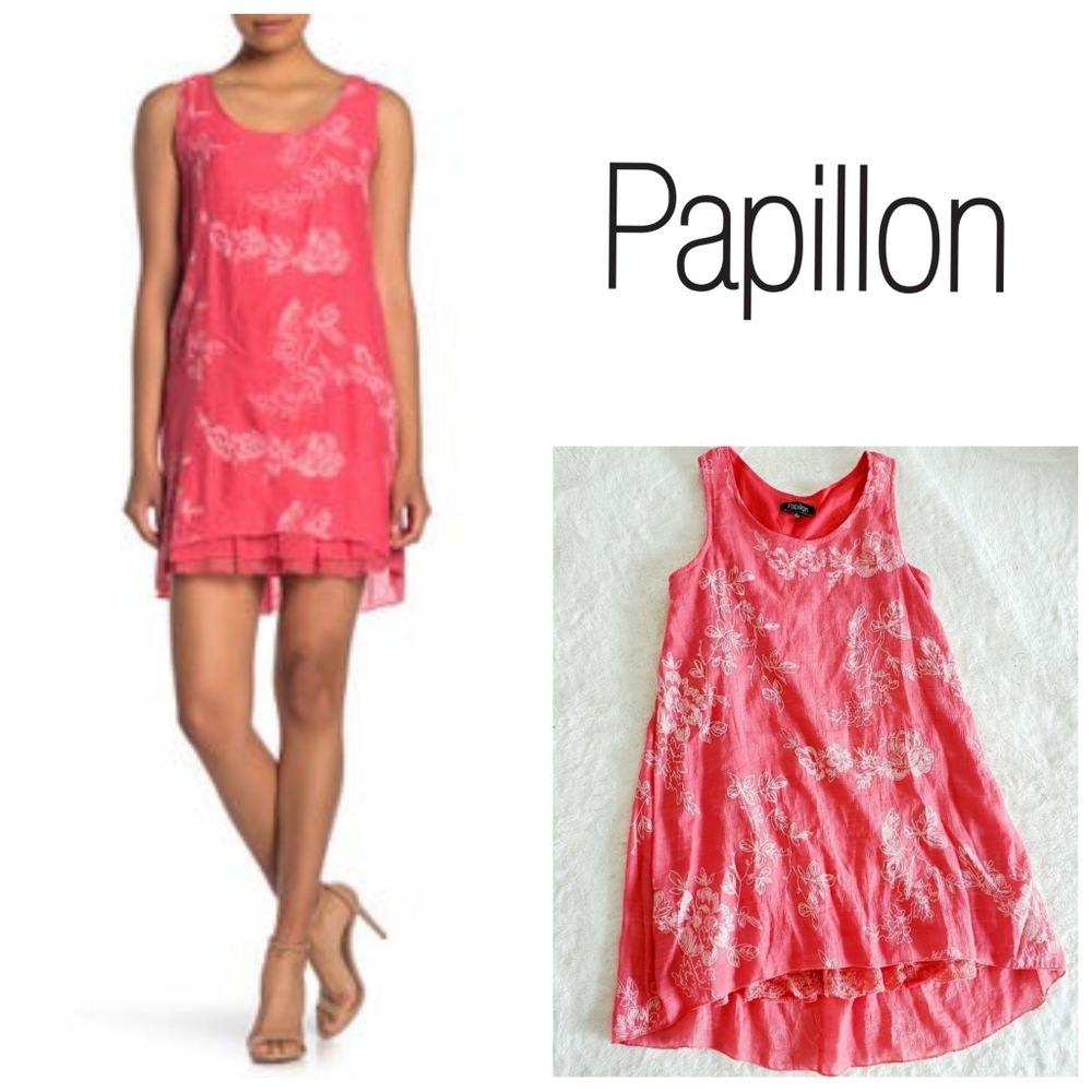 ANTHRO | Papillon boho embroidered swing dress